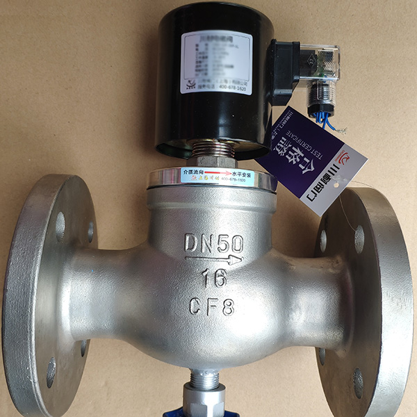 不銹鋼法蘭電磁閥-手動(dòng)法蘭電磁閥